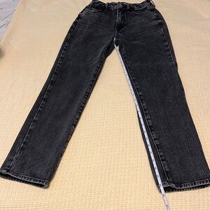 Ladies Pacsun Mom Jeans faded black size 22 Like New